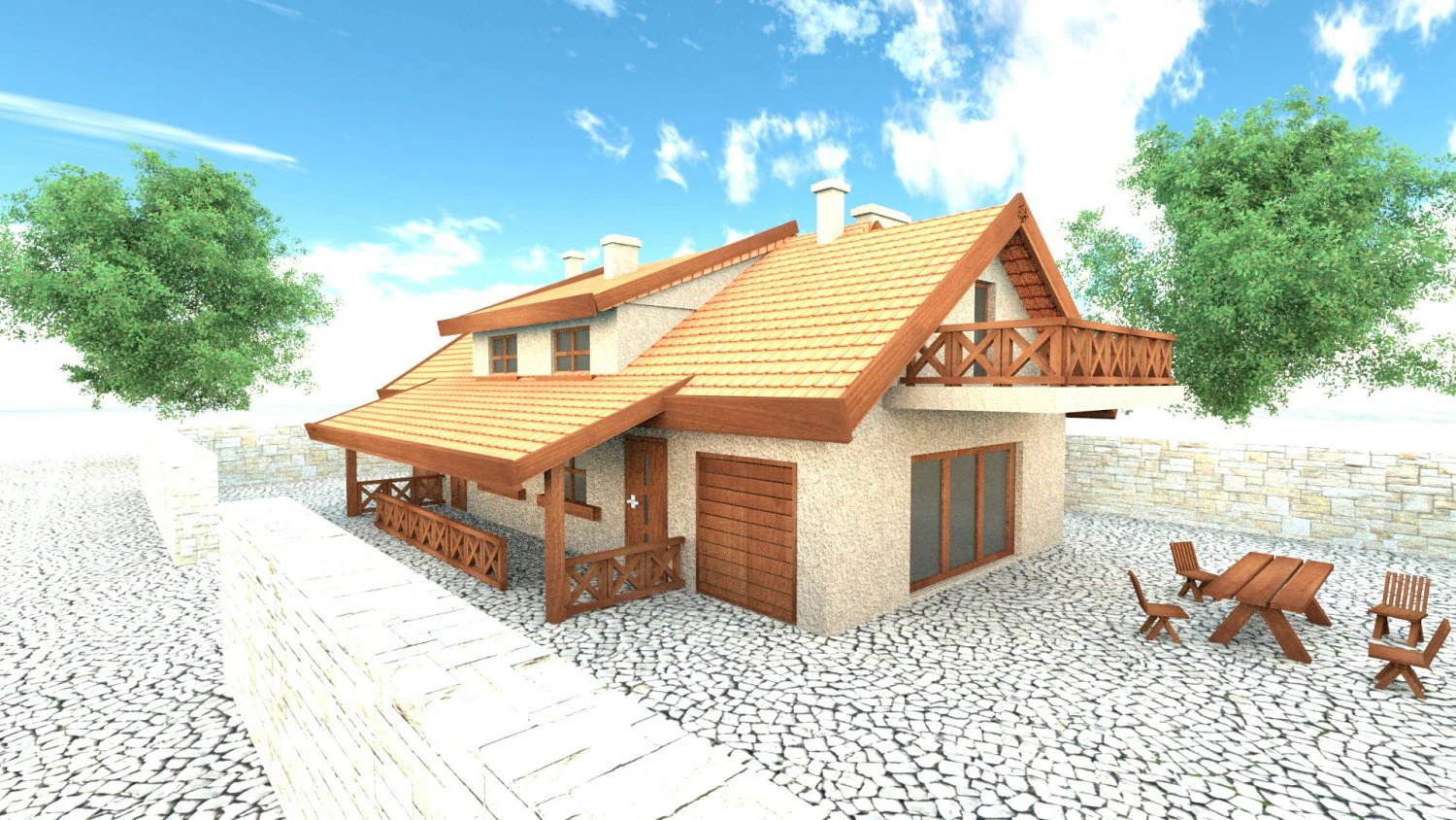 home modern 01 3D Model .c4d .max .obj .3ds .fbx .stl .blend 