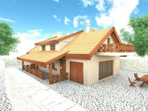 maison moderne 01 Modèle 3D