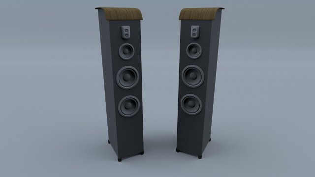 speakers audio system 3D मॉडल .c4d .max .obj .3ds .fbx .stl .blend 