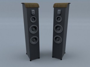 speakers audio system 3D Модель