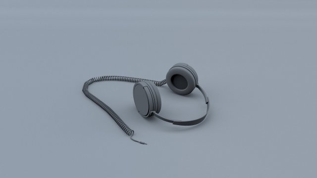 headphones electronic sound 3D Model .c4d .max .obj .3ds .fbx .stl .blend 
