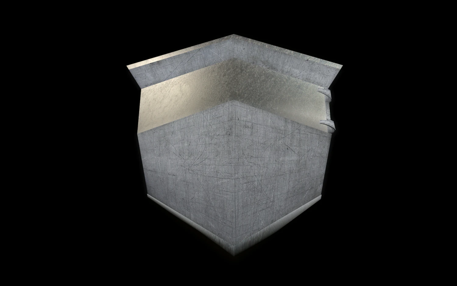 raw iron shield 3D Model .c4d .max .obj .3ds .fbx .stl .blend 