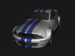 ford mustang gt500 Model 3D
