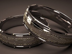 silver ring Model 3D