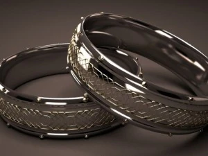 anillo de plata Modelo 3D