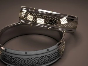 anillo de plata Modelo 3D