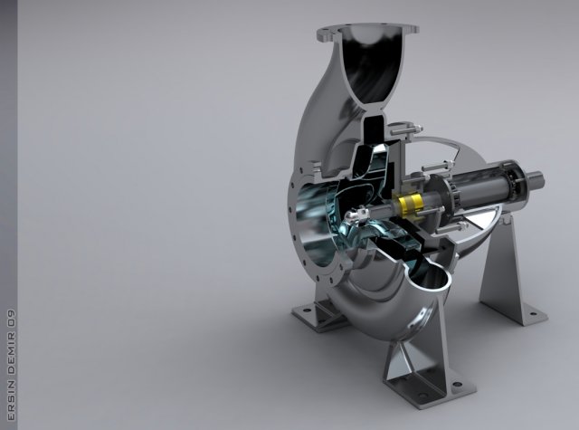 impeller Model 3D .c4d .max .obj .3ds .fbx .stl .blend 