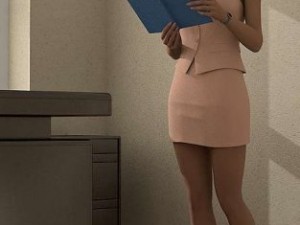 readergirl 3D-Modell
