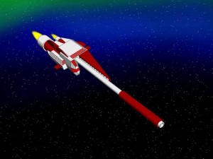 bigtype of spaceship Model 3D