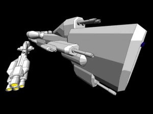 crucero humano Modelo 3D