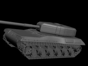 fiktiver Panzer 3D Modell