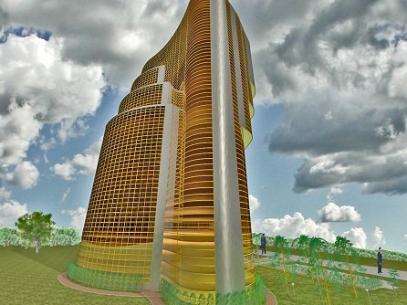 contemporary skyscraper 3D Model .c4d .max .obj .3ds .fbx .stl .blend 