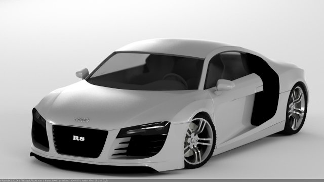 audi r8 52 fsi quattro Modelo 3D .c4d .max .obj .3ds .fbx .stl .blend