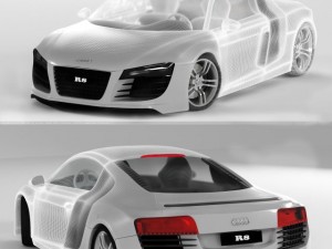 audi r8 52 fsi quattro Modelo 3D