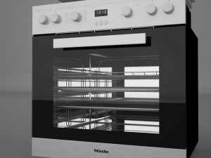 miele h2261 lst oven miele mk 6012 cooktop 3D मॉडल