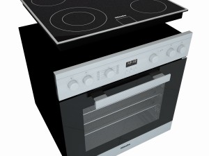 miele h2261 lst oven miele mk 6012 cooktop 3D मॉडल