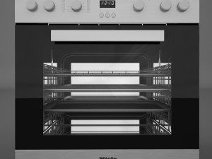 miele h2261 lst oven miele mk 6012 cooktop 3D मॉडल