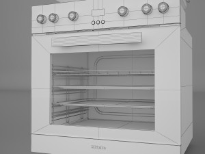 miele h2261 lst oven miele mk 6012 cooktop 3D मॉडल