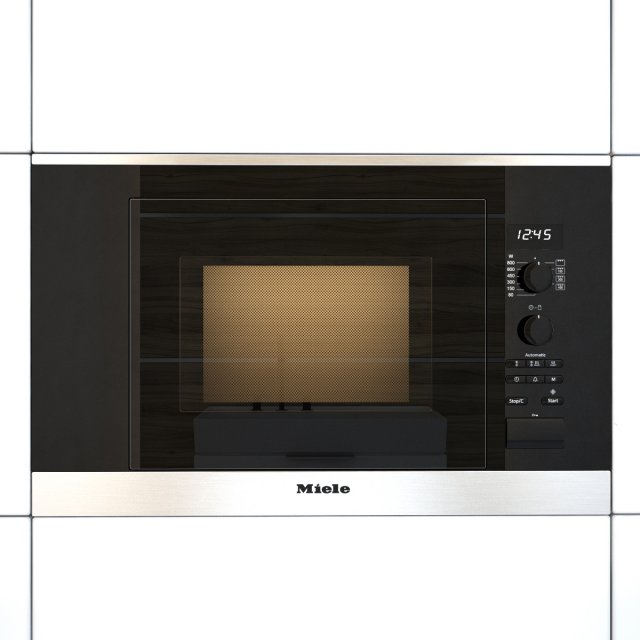 miele m6032 microwave 3D Model .c4d .max .obj .3ds .fbx .stl .blend 