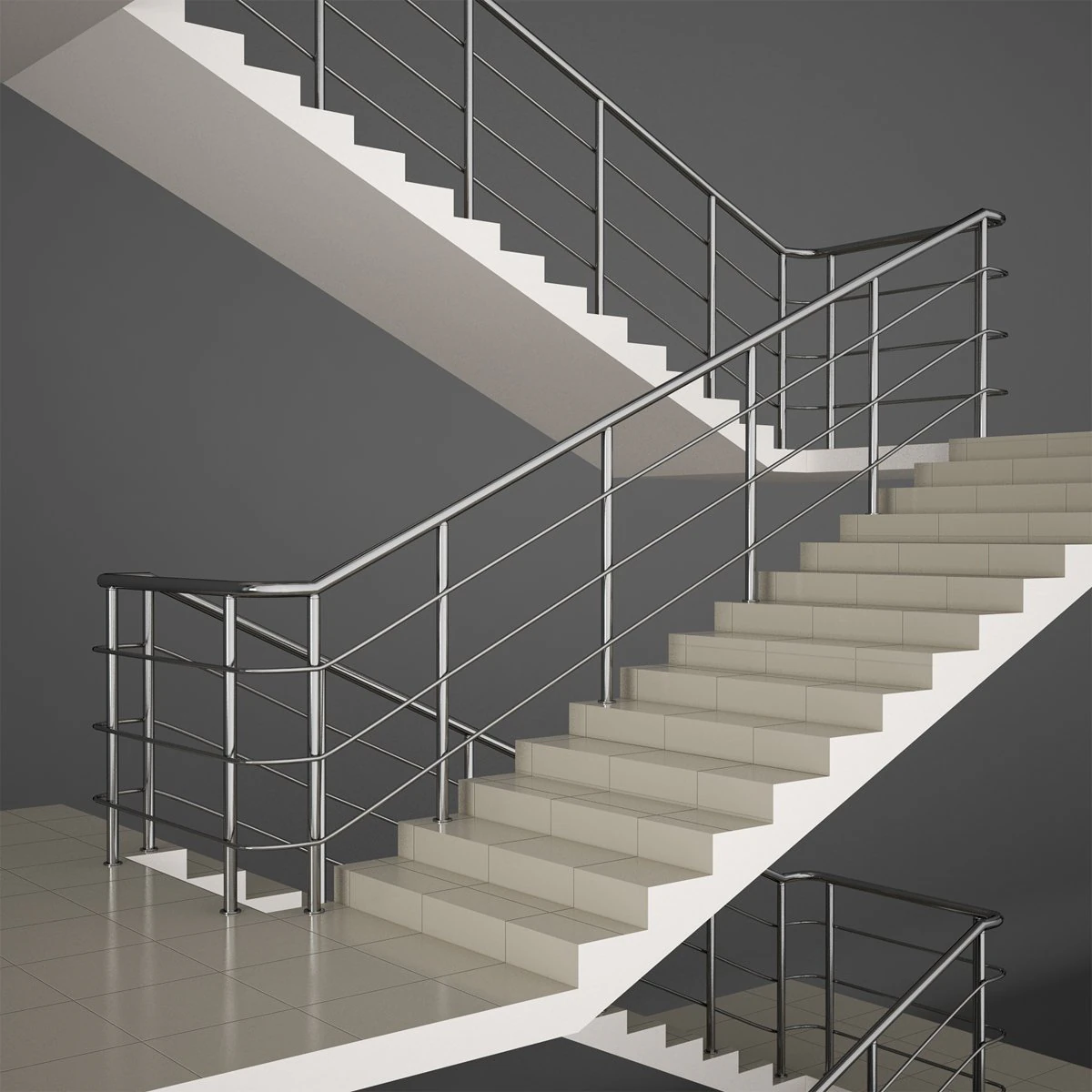 stairs 3D Model .c4d .max .obj .3ds .fbx .stl .blend