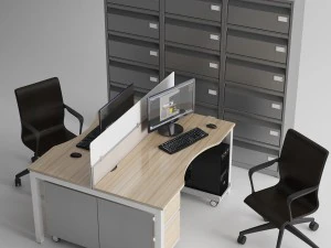 m&oacute;veis de escrit&oacute;rio Modelo 3D