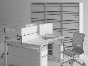office furniture 3D 모델