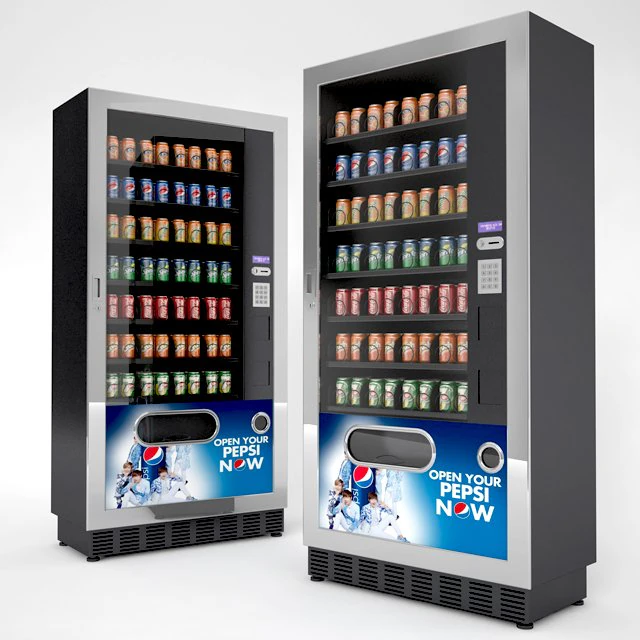 beverage vending machines 3D Model .c4d .max .obj .3ds .fbx .stl .blend 