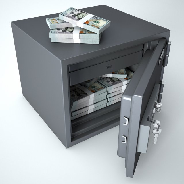 safe 3D Modell .c4d .max .obj .3ds .fbx .stl .blend 