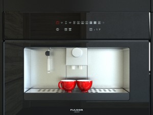 fulgor milano coffee machine lcm4509tcbk lwd15bk 3D 모델