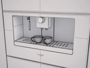 fulgor milano coffee machine lcm4509tcbk lwd15bk 3D Model