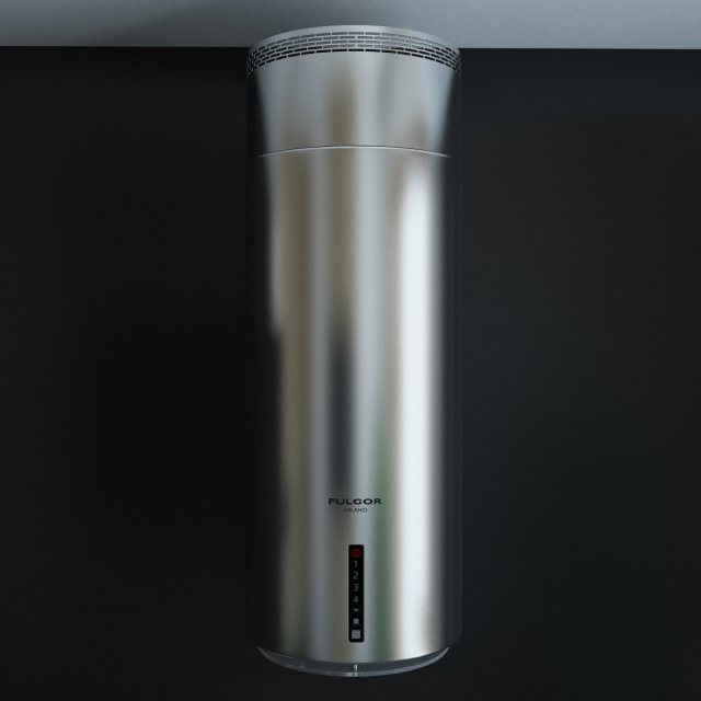 appliances fulgor milano supreme kitchen hood 3D-Modell .c4d .max .obj .3ds .fbx .stl .blend 