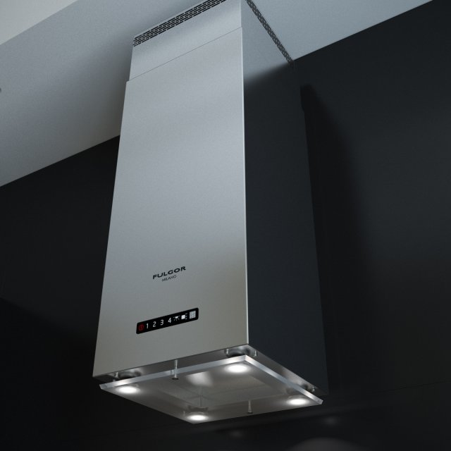fulgor milano supreme shd 9004 tc x cooking hoods 3D Model .c4d .max .obj .3ds .fbx .stl .blend
