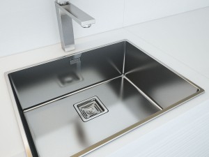 fulgor milano plano kitchen sink Model 3D