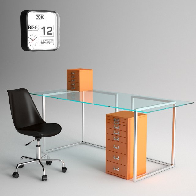 habitat office furniture 3D-Modell .c4d .max .obj .3ds .fbx .stl .blend 