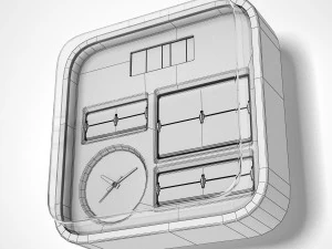 habitat flap clock 3D Model