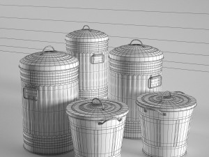 habitat alto kitchen bins 3D Model