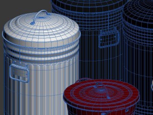 habitat alto kitchen bins 3D Model