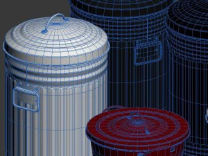 habitat alto kitchen bins 3D Model