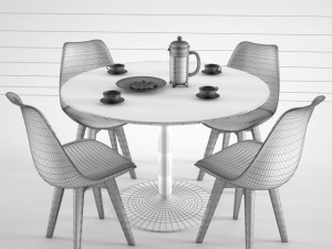 habitat lance dining table 3D Model