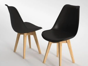 habitat jerry dining chair 3D Model