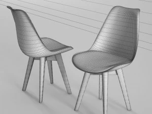 habitat jerry dining chair 3D Model
