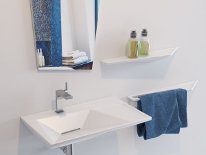 olympia crystal lavabo washbasin 3D Модель