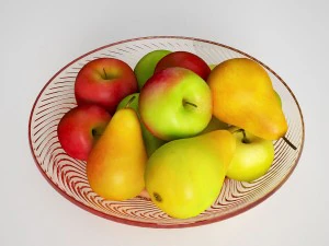 fruit apples and pears 3D Model