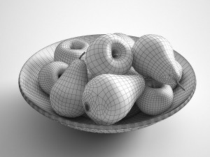 fruit apples and pears 3D-Modell