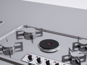 alpes inox kitchen island 3D-Modell