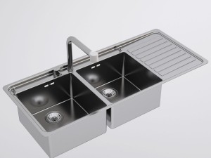 alpes inox kitchen sink 3D Модель