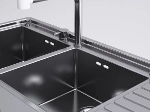 alpes inox kitchen sink 3D Model