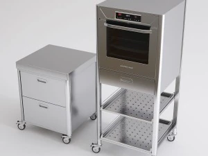 alpes inox 厨房家具和电器 3D 模型