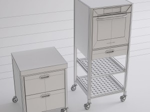 alpes inox kitchen furniture and appliances 3D Model