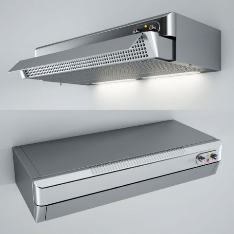 alpes inox extendable filter kitchen hoods cfe Modelo 3D .c4d .max .obj .3ds .fbx .stl .blend 